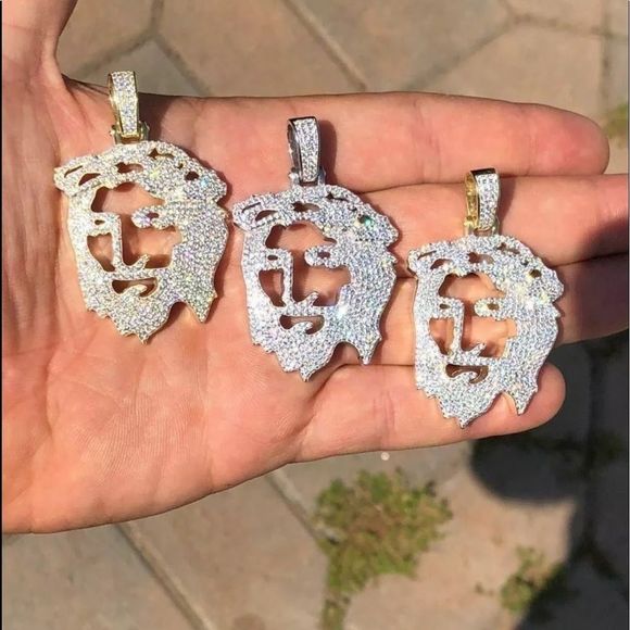 Other - Brand New Iced Out Ghost Jesus Head Pendant